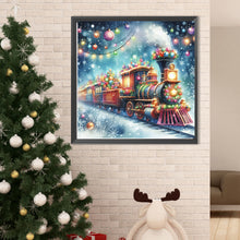 Load image into Gallery viewer, Diamond Painting - Full Round - Christmas train (50*50CM)
