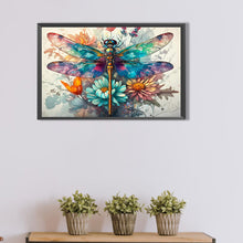 Load image into Gallery viewer, Diamond Painting - Full Round - Dragonfly in the flower field (60*40CM)
