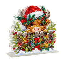 Load image into Gallery viewer, Acrylic Christmas Double Sided Nutcracker Diamond Art Storage Rack for Beginners
