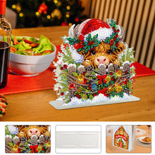 Load image into Gallery viewer, Acrylic Christmas Double Sided Nutcracker Diamond Art Storage Rack for Beginners
