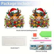 Load image into Gallery viewer, Acrylic Christmas Double Sided Nutcracker Diamond Art Storage Rack for Beginners
