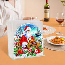 Load image into Gallery viewer, Acrylic Christmas Double Sided Nutcracker Diamond Art Storage Rack for Beginners
