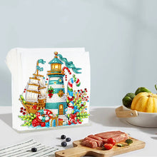 Load image into Gallery viewer, Acrylic Christmas Double Sided Nutcracker Diamond Art Storage Rack for Beginners
