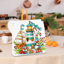 Load image into Gallery viewer, Acrylic Christmas Double Sided Nutcracker Diamond Art Storage Rack for Beginners
