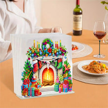 Load image into Gallery viewer, Acrylic Christmas Double Sided Nutcracker Diamond Art Storage Rack for Beginners
