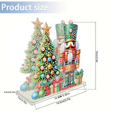 Load image into Gallery viewer, Acrylic Christmas Double Sided Nutcracker Diamond Art Storage Rack for Beginners
