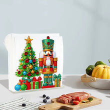 Load image into Gallery viewer, Acrylic Christmas Double Sided Nutcracker Diamond Art Storage Rack for Beginners
