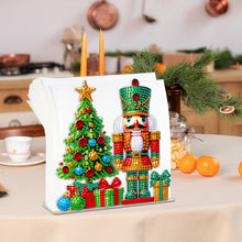 Load image into Gallery viewer, Acrylic Christmas Double Sided Nutcracker Diamond Art Storage Rack for Beginners
