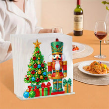 Load image into Gallery viewer, Acrylic Christmas Double Sided Nutcracker Diamond Art Storage Rack for Beginners
