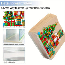 Load image into Gallery viewer, Acrylic Christmas Double Sided Nutcracker Diamond Art Storage Rack for Beginners
