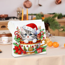 Load image into Gallery viewer, Acrylic Christmas Double Sided Nutcracker Diamond Art Storage Rack for Beginners
