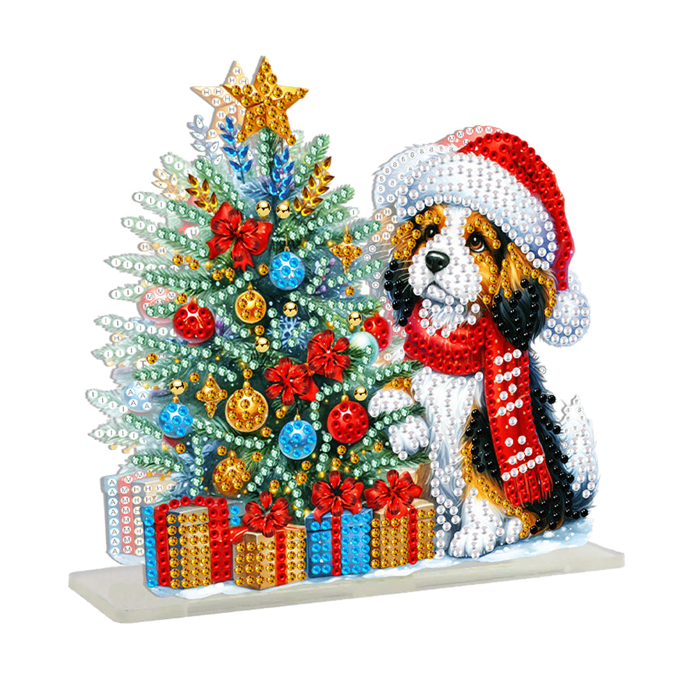 Acrylic Christmas Double Sided Nutcracker Diamond Art Storage Rack for Beginners