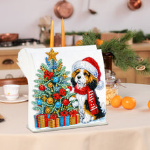 Load image into Gallery viewer, Acrylic Christmas Double Sided Nutcracker Diamond Art Storage Rack for Beginners
