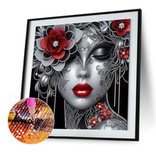 Load image into Gallery viewer, Diamond Painting - Partial Special Shaped - Elegant lady (40*40CM)
