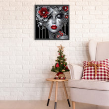 Load image into Gallery viewer, Diamond Painting - Partial Special Shaped - Elegant lady (40*40CM)
