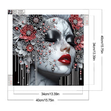 Load image into Gallery viewer, Diamond Painting - Partial Special Shaped - Elegant lady (40*40CM)
