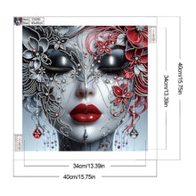 Load image into Gallery viewer, Diamond Painting - Partial Special Shaped - Elegant lady (40*40CM)
