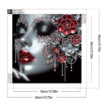 Load image into Gallery viewer, Diamond Painting - Partial Special Shaped - Elegant lady (40*40CM)
