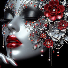 Load image into Gallery viewer, Diamond Painting - Partial Special Shaped - Elegant lady (40*40CM)
