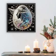 Load image into Gallery viewer, Diamond Painting - Partial Special Shaped - Elegant lady (40*40CM)

