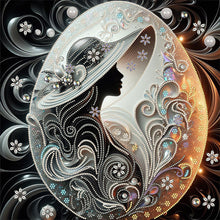 Load image into Gallery viewer, Diamond Painting - Partial Special Shaped - Elegant lady (40*40CM)
