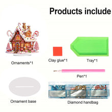 Load image into Gallery viewer, Christmas Diamond Painting Tabletop Ornaments Kit for Home Office Desktop Decor
