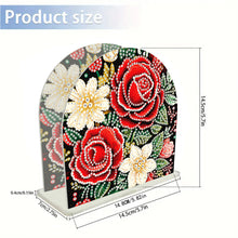 Load image into Gallery viewer, Christmas Acrylic DIY 5D Diamond Art Painting Napkin Holder Set Home Table Decor
