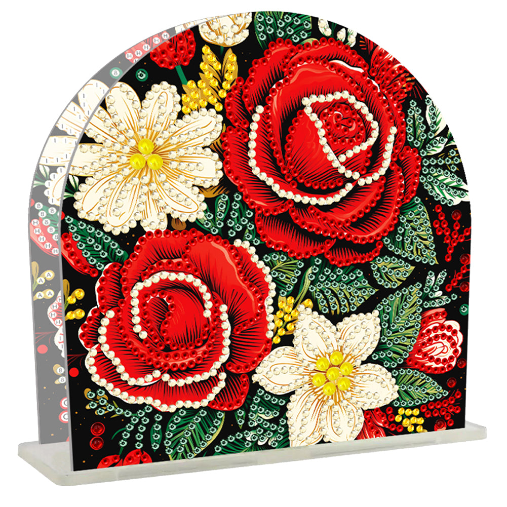 Christmas Acrylic DIY 5D Diamond Art Painting Napkin Holder Set Home Table Decor