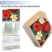 Load image into Gallery viewer, Christmas Acrylic DIY 5D Diamond Art Painting Napkin Holder Set Home Table Decor
