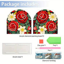 Load image into Gallery viewer, Christmas Acrylic DIY 5D Diamond Art Painting Napkin Holder Set Home Table Decor
