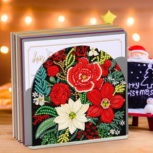 Load image into Gallery viewer, Christmas Acrylic DIY 5D Diamond Art Painting Napkin Holder Set Home Table Decor
