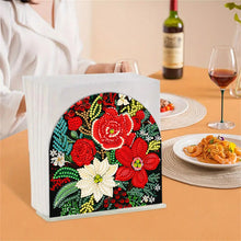 Load image into Gallery viewer, Christmas Acrylic DIY 5D Diamond Art Painting Napkin Holder Set Home Table Decor
