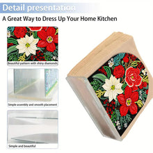 Load image into Gallery viewer, Christmas Acrylic DIY 5D Diamond Art Painting Napkin Holder Set Home Table Decor
