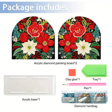 Load image into Gallery viewer, Christmas Acrylic DIY 5D Diamond Art Painting Napkin Holder Set Home Table Decor
