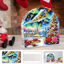 Load image into Gallery viewer, Christmas Acrylic DIY 5D Diamond Art Painting Napkin Holder Set Home Table Decor
