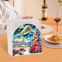 Load image into Gallery viewer, Christmas Acrylic DIY 5D Diamond Art Painting Napkin Holder Set Home Table Decor
