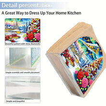 Load image into Gallery viewer, Christmas Acrylic DIY 5D Diamond Art Painting Napkin Holder Set Home Table Decor
