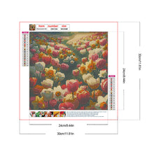 Load image into Gallery viewer, Diamond Painting - Full Round - Tulip flower sea (30*30CM)
