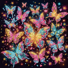 Load image into Gallery viewer, 4Pcs Partial Special Diamond Painting Set - Flying butterfly (30*30CM)

