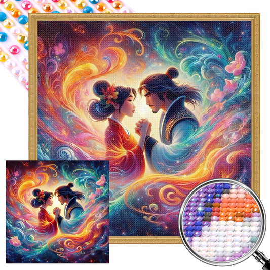 AB Diamond Painting - Full Round - The fairy and the witch (40*40CM)