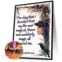 Load image into Gallery viewer, AB Diamond Painting - Full Round - Witch and crow (40*50CM)
