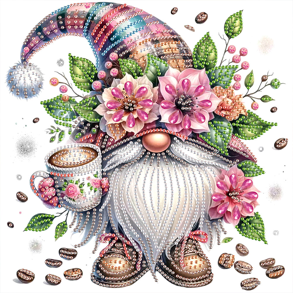 Diamond Painting - Partial Special Shaped - Gnome (30*30CM)