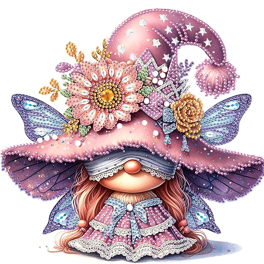 Diamond Painting - Partial Special Shaped - Gnome (30*30CM)