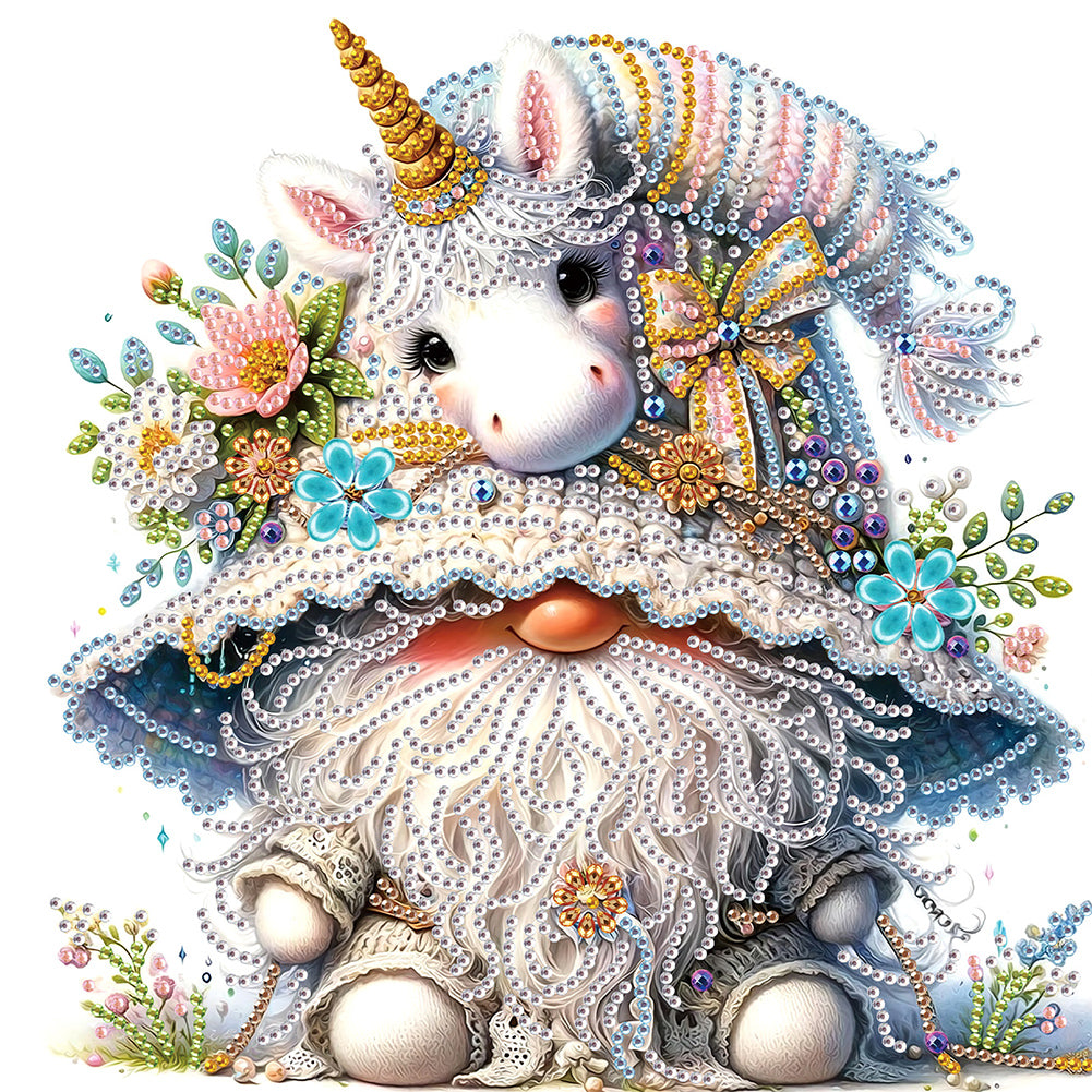 Diamond Painting - Partial Special Shaped - Gnome (30*30CM)