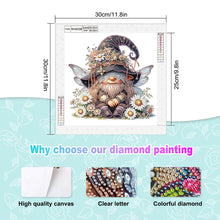 Load image into Gallery viewer, Diamond Painting - Partial Special Shaped - Gnome (30*30CM)
