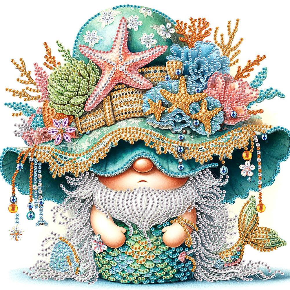 Diamond Painting - Partial Special Shaped - Gnome (30*30CM)