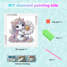 Load image into Gallery viewer, Diamond Painting - Partial Special Shaped - Unicorn (30*30CM)
