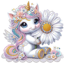 Load image into Gallery viewer, Diamond Painting - Partial Special Shaped - Unicorn (30*30CM)
