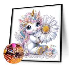 Load image into Gallery viewer, Diamond Painting - Partial Special Shaped - Unicorn (30*30CM)
