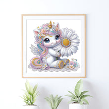 Load image into Gallery viewer, Diamond Painting - Partial Special Shaped - Unicorn (30*30CM)
